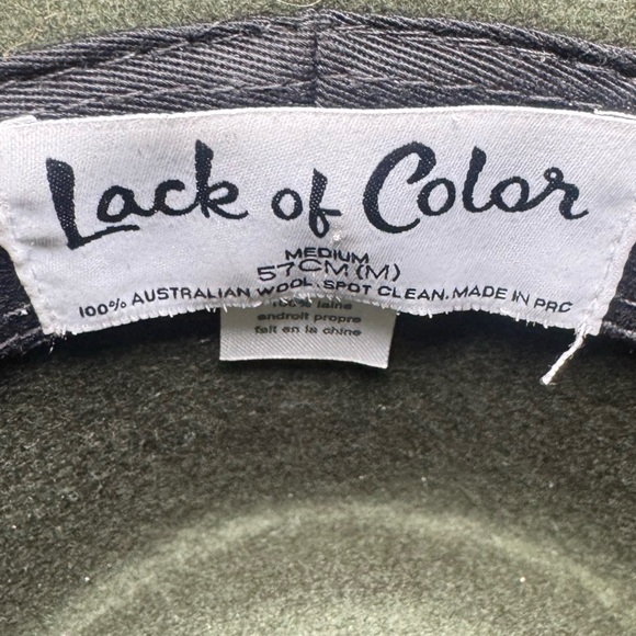 Lack of Color Forster Ranch Dark Green Wool Hat - Picture 7 of 7